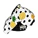Pineapples Large Black Polka Dots Baby Car Seat Cover & Nursing Cover - Breathable Stretch Multi-Use Cover for Breastfeeding, Stroller Sunshade & Infant Carrier