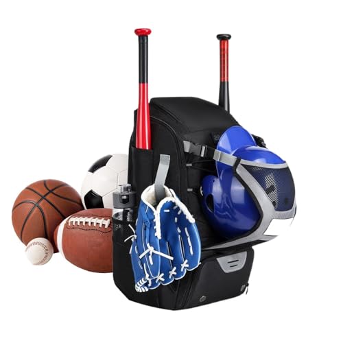Baseball Backpack - Lightweight Large Backpack With Shoe Compartment,Softball Bat Bag - For Teen Soccer Football Sports School G