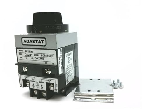 AGASTAT 7022OD 1-1423164-0, 24 VDC Coil, 2PDT, 5-50 Second Range, 7000 Series, Industrial ELECTROPNEUMATIC, Off-DELAY, TIME DELAY Relay