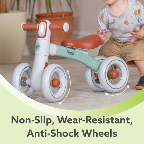 Tippi Baby Balance Bike for 1 Year Old, Boys Girls 12-24 Month Toddler Balance Bike, 4 Wheels Toddler First Bike, 1st Birthday Gifts - Image 7