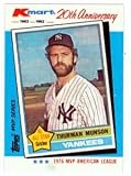 Thurman Munson baseball card 1982 Topps Kmart #29 (New York Yankees)