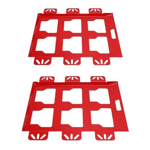 Plaque de montage rouge pour boîte à outils supportant 100 Lb