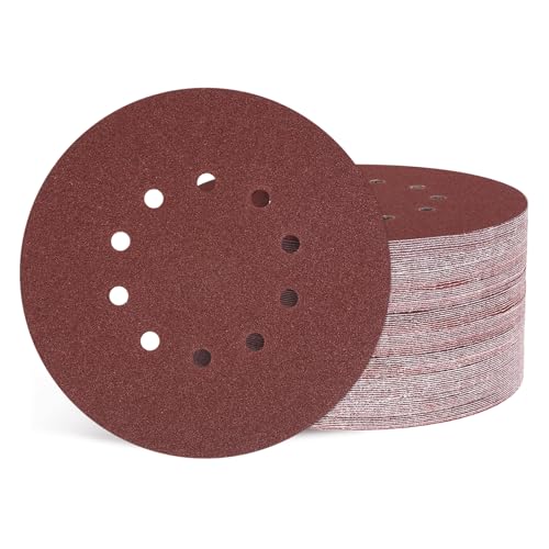 Rénovez vos murs en bois et métal avec ce lot de 100 disques de ponçage 225mm à 10 trous