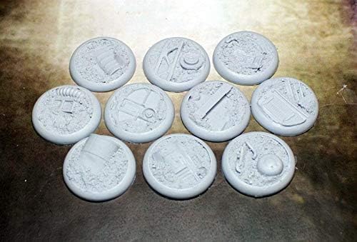 Secret Weapon Miniatures Round Lip: 30mm Scrap Yard (10)