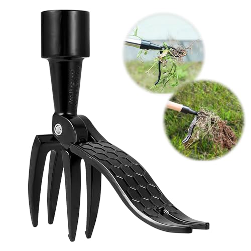 RCYHCY Detachable Weed Puller, 4 Garras Desmalezadora, Herramienta de Cabeza de Deshierbe, Stand Up Weed Puller Herramienta, Extractor Malas Hierbas, para césped, Patios y Jardines
