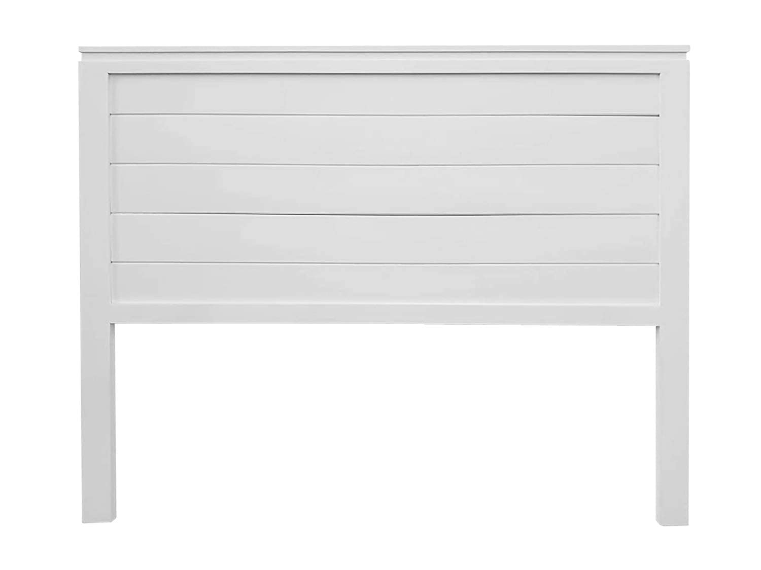 PEJECAR cabecero Modelo daimiel para Cama de 105 Fabricado en Madera Maciza de Pino insigni con Tablas horizontales en Blanco Satinado