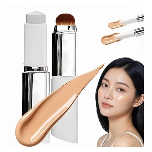 Reccisokz Fondotinta Coreano Con Pennello, 2 In 1 Fondotinta Stick,