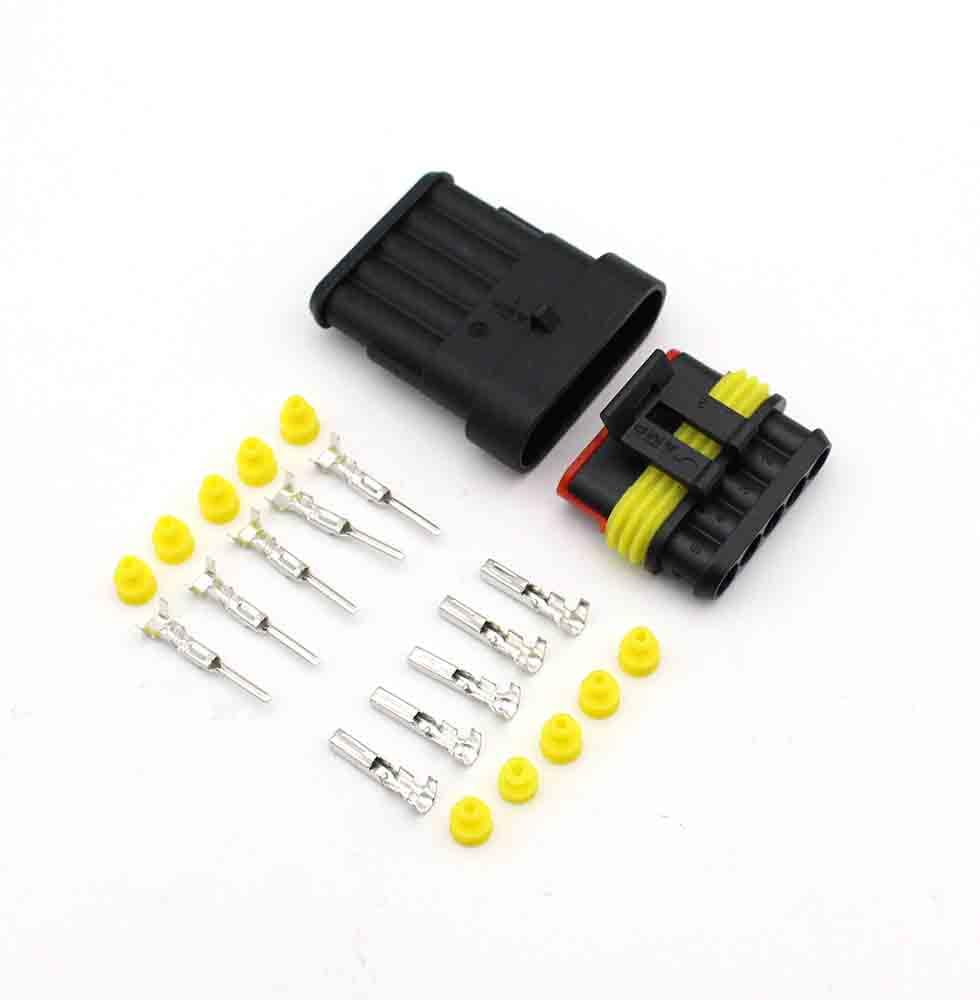 AARTERZZA 5 Sets 5-Pin Waterproof Wire connectors, for Automotive Components, 1.5mm connectors, DJ7021-1.5 Waterproof Wire