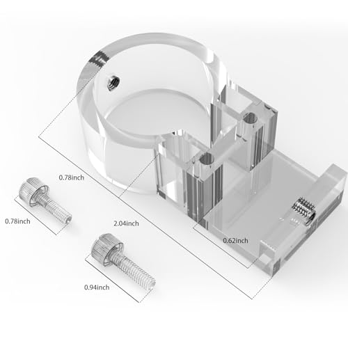 Image of FZONE Detachable Acrylic Bracket - Compact Filter Pipe Holder for Glass & Stainless Steel Aquarium Lily Pipes (M)