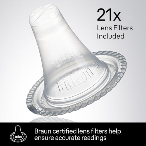 braun thermoscan 7 connect digital ear thermometer - family care app compatible age precision technology color-coded display no 1 brand recommended by pediatricians