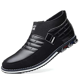 COSIDRAM Mens High-top Boots Walking Casual Comfort Shoes Business Loafers Office Dress Outdoor Sneakers