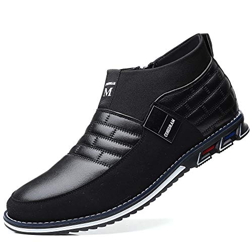 COSIDRAM Mens High-top Boots Walking Casual Comfort Shoes Business Loafers Office Dress Outdoor Sneakers