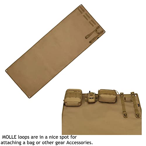 Jffcestore Tactical Shooting Non Padded Mat,Durable Roll Up Shooting Non-Slip Mat And Shooting Rest Bags Hunting Accessories,Hunting Mats For Shooters (Black Camo) #TOP3