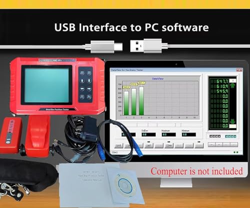 VTSYIQI Digital Rebar Detector Concrete Rebar Locator Digital Rebar Scanner with Protective Layer Thickness 6mm-90 mm 7mm-200mm Steel Bar Diameter Ф6mm-Ф50mm for Rebar Diameter Spacing USB Interface - Thumbnail 5