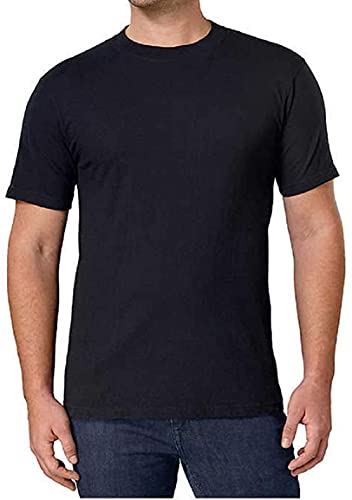 Kirkland Men's Crew Neck 100% Combed Heavyweight T-Shirts Cotton Pack of 62