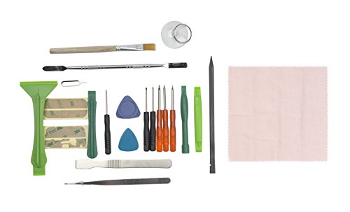 DonkeyEmma 22 Pieces Professional Mobile Phone Repairing Opening Tools Pry Spudger Screwdriver Kit for iPhone/iPad/iPod/Samsung/Nokia/HTC