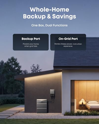 Image of Anker SOLIX Smart Inlet Box, Manual Whole-Home Backup with Smart Daily Savings for E10, Reduce Up to 80% Bills, NEMA 3R Weatherproof, Plug & Play, Storm Guard Mode