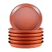 GROWNEER 6-Pack 10 Inch Plant Saucer Drip Trays, Round Plastic Plant Pot Saucers Flower Pot Set for Indoor Outdoor Garden, Clay Color