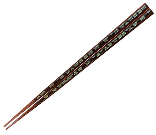 一双 日本製 箸 水すましBK 23cm ブラック