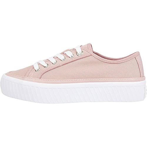 Tommy Hilfiger Baskets Femme Vulcanisées Chaussures, Rose (Soothing Pink), 39 EU