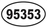 US Decal, Inc. Number 95353 Oval Sticker