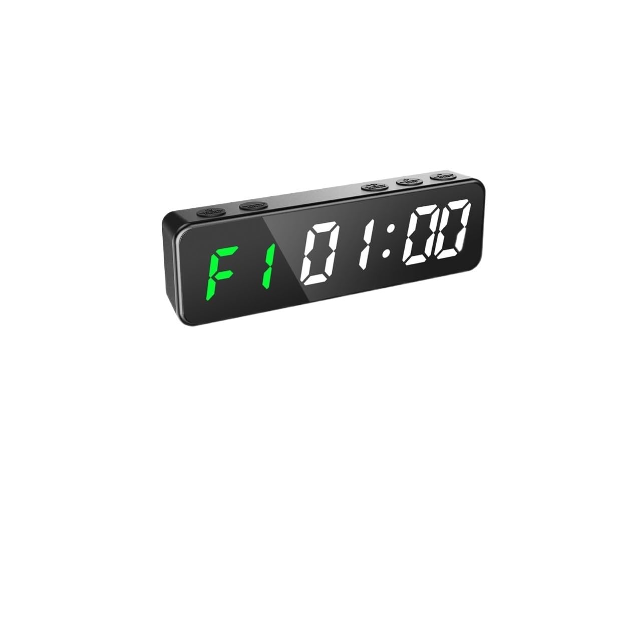 Countdown Timer, Mini timer da palestra da 1 pollice 5,1 "X1,5''x0,9'' Super portatile LED Intervallo di allenamento Orologio da allenamento Conto alla rovescia Cronometro fitness