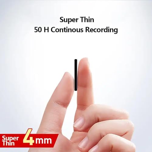 Image of SECURINNOV 64gb Slimmest Mini Digital Voice Activated Audio Recorder Inbuilt Memory with 750 Hours Recording Capacity and 30 Hours Battery Time After Single Charge, Metal Case