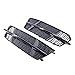SixBuys New Pair Of Fog Light Covers Compatible for AUDI S6 A6 S-Line 2017 2018 Front Bumper Grille Honeycomb Grill Black Replaces 4G0 807 647 B /4G0 807 648 B
