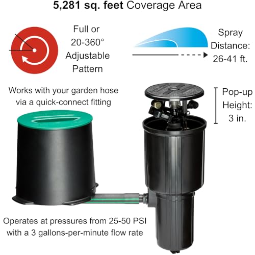 Rain Bird LG3HE Irrigatore A Impatto Interrato Con Tubo Click-N-Go Connect - 2