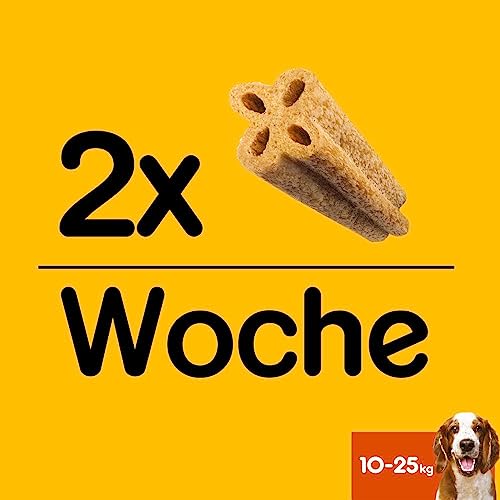 Pedigree DentaStix Advance Hundesnacks 2 x Wöchentlich, 9 x 80 g, 1 Stück (9er Pack)