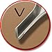 ESSDEE 0.5mm Linoleum Cutter Tool - No. 1 Size Lino Blades - High Carbon Steel - Pack of 5 - Made in UK