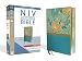 NIV, Thinline Bible, Large Print, Leathersoft, Teal, Red Letter Edition, Comfort Print