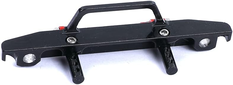 Aluminum Alloy Front Bumper for Axial SCX24 Deadbolt AXI90081 1/24 RC Crawler Car Upgrades (Black)
