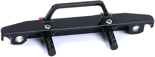 Miniatura 4 de Parachoques delantero de aluminio 124 con grillete de remolque para Axial SCX24 AXI90081 Deadbolt RC Crawler Car (negro)