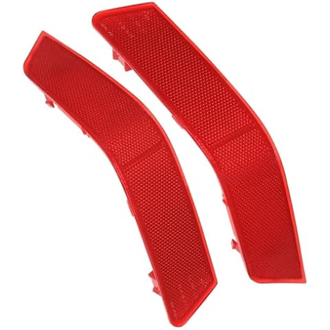 LoloWheat 2Pcs Rear Left & Right Side Bumper Reflector Fit for Nissan Rogue 2017 2018 2019 2020 Replace# 265656FV0A 265606FV0A 265656FV0B 265606FV0B NI1185105 NI1184105 26560-6FV0A 26560-6FV0B Cover