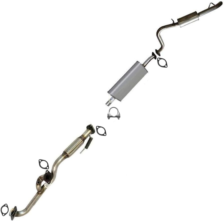 Northeastern Exhaust Stainless Steel Y-Pipe Muffler Resonator for Ford Escape 01-07, Mazda Tribute 01-06, Mercury Mariner 05-07 3.0L w/ Clamps & Gaskets