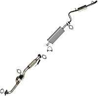 Northeastern Exhaust Stainless Steel Y-Pipe Muffler Resonator for Ford Escape 01-07, Mazda Tribute 01-06, Mercury Mariner 05-07 3.0L w/ Clamps & Gaskets