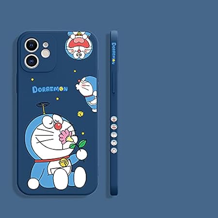 Amazon Co Jp 12個の携帯ケースドラえもん液体シリコンカバーを適用して 12 Proの新型の直辺ドラえもんのプロマックスを適用します スマホケース 11 ドラえもん スマホケース 家電 カメラ