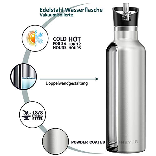 Creyer Doppia Bottiglia per Vuoto in Acciaio