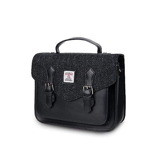 Image of Islander The Calton Satchel - Ladies Satchel With HARRIS TWEED - Small and Medium