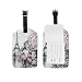ALAZA Eiffelturm und Liebhaber Malerei Luggage Tag PU-Leder-Tasche Tag Travel Koffer ID Identifier-Gepäck-Aufkleber