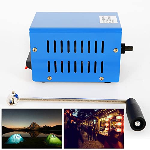 Generador Manual de Manivela Gdrasuya10 20W Azul con USB, Generador Portátil de Emergencia para Camping y Viajes miniatura 2