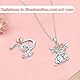 HDGSAFD 1 Kuh-Ring Und 1 Kuh-Halskette, Süßer Tierschmuck, Verstellbarer Schmuck, Kreativer Styling-Schmuck