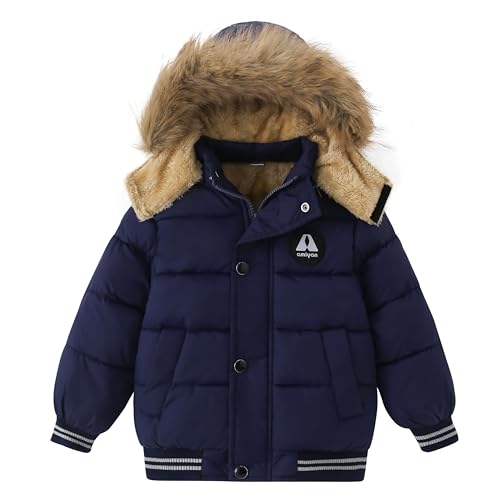 Toddler Winter Coat with Detachable Fur Hood (1-6y)
