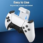 PS5 Controller Battery Pack, 3000mAh Fast Charging External Battery for Sony PlayStation 5 Controller, Portable PS5 Accessory with LED Display, Type-C Charging Cable