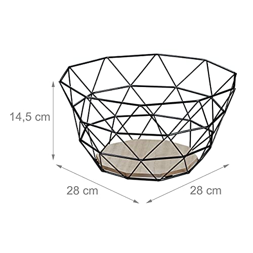Relaxdays Centrotavola Portafrutta, Cestino Porta