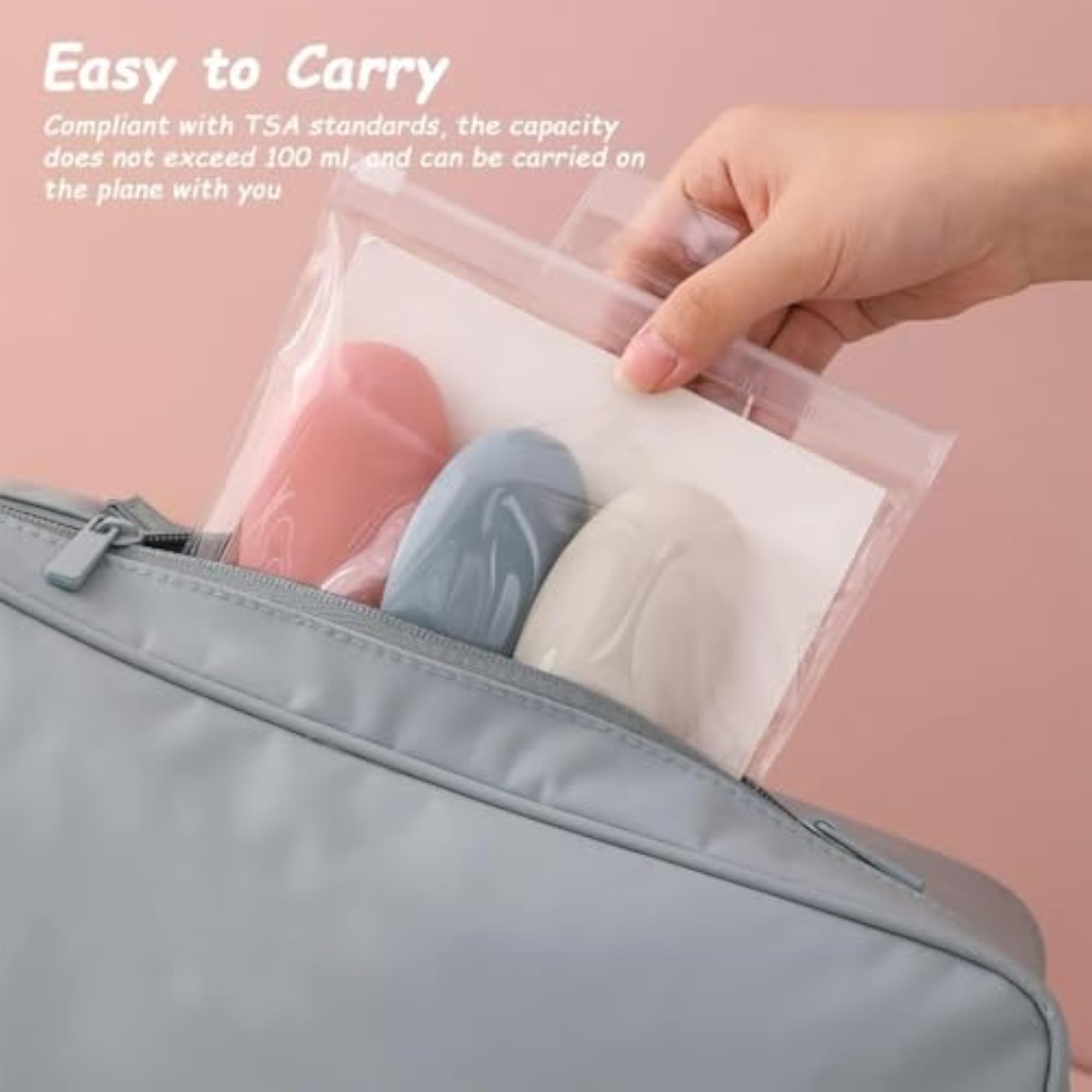 Travel Bottle, 3 Pcs Leak Proof Refillable Squeezable Containers Set