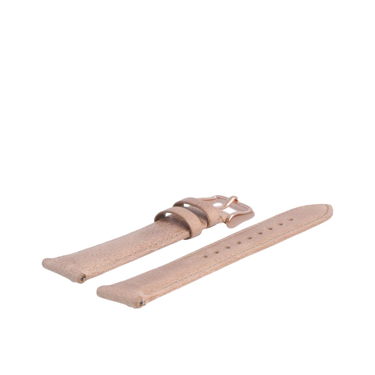 Fossil Uhrenarmband 18mm Leder Beige Rosegold - ES-3816 | LB-ES3816