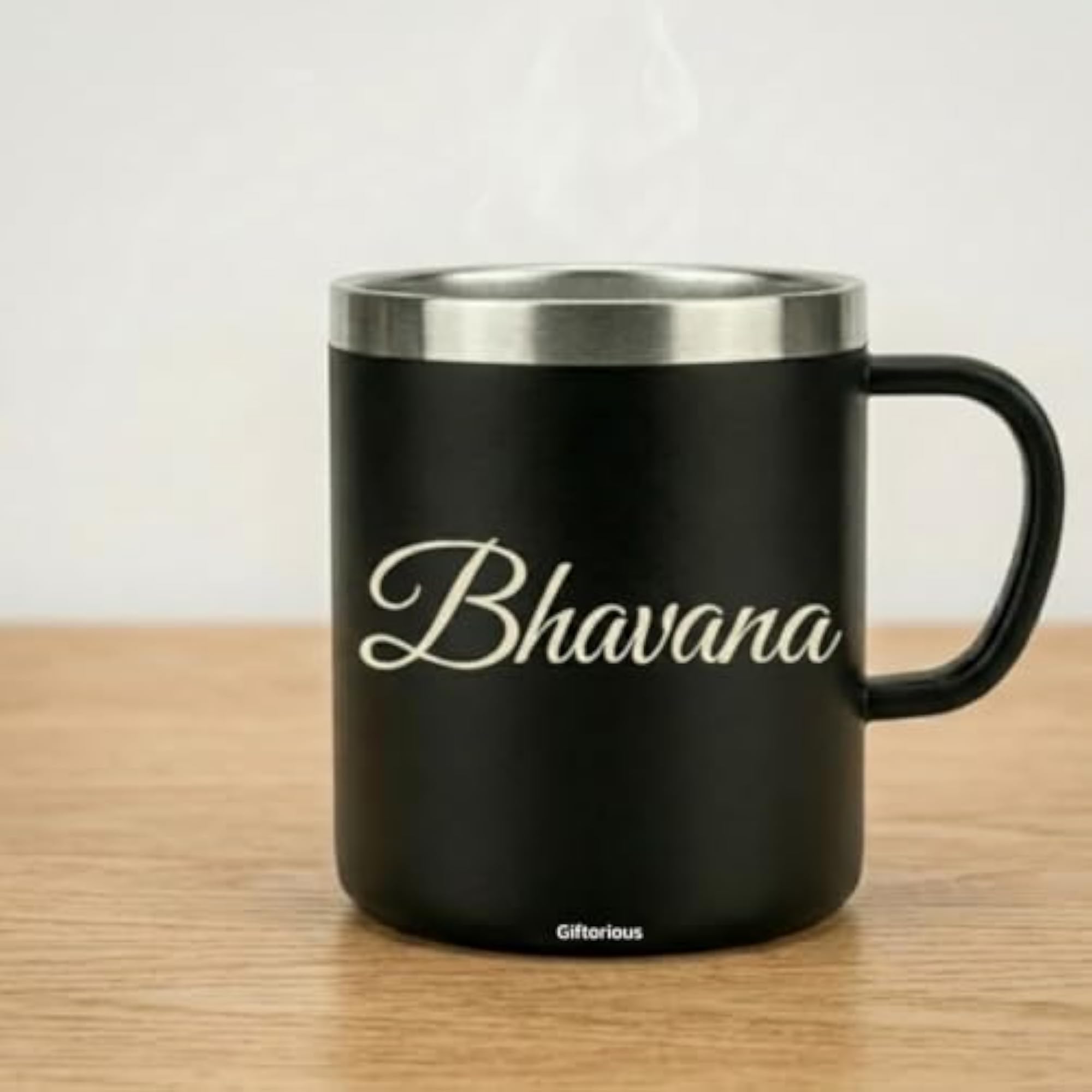 Personalised Stainless Steel Mug with Name, Unique Gift for Him