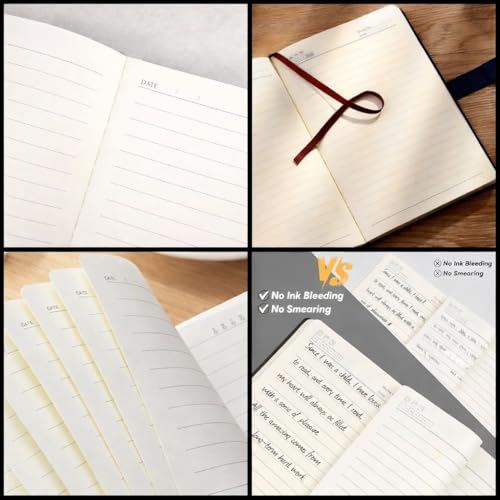 Image of CAVALO - Be Unique Diary Gift Set with Pen | Premium Notebook with Pen & Extra Refill | 6 x 8 Inch, 240 Lined Pages, Undated | Ideal for Corporate Gifting, Office Use, Diwali & New Year Presents (Dark Blue Triangle Diary Gift Set)